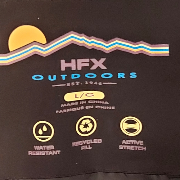 NWT HFX Outdoors Women's Stretch Shell Water Resistant Jacket Size L Black Color - Picture 12 of 13